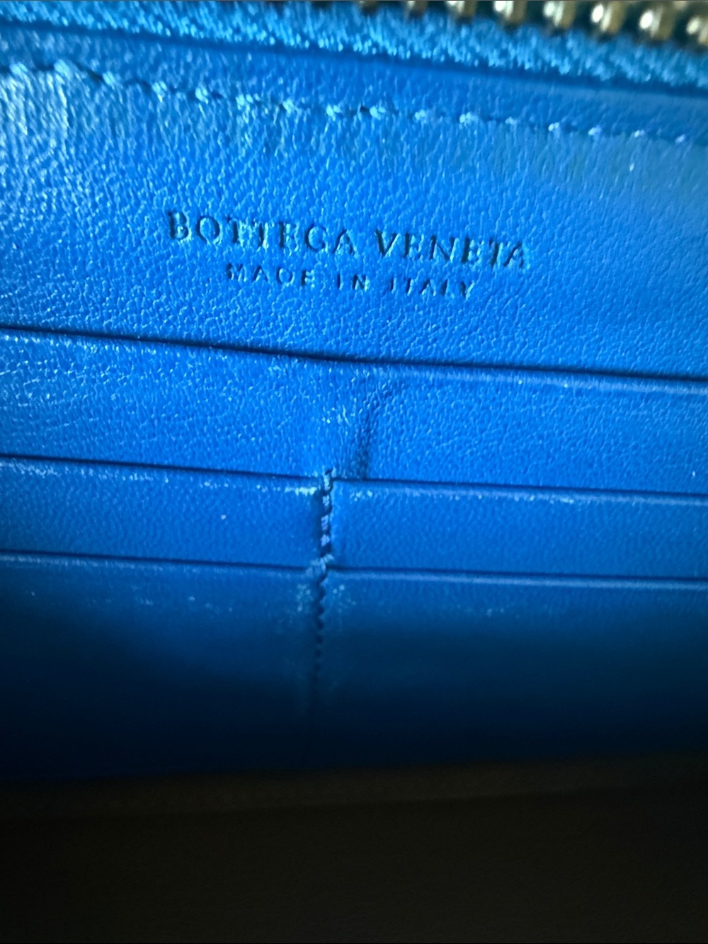 Bottega Veneta Woven Zip Wallet w/ COA see call outs and reduced price used - Picture 5 of 12